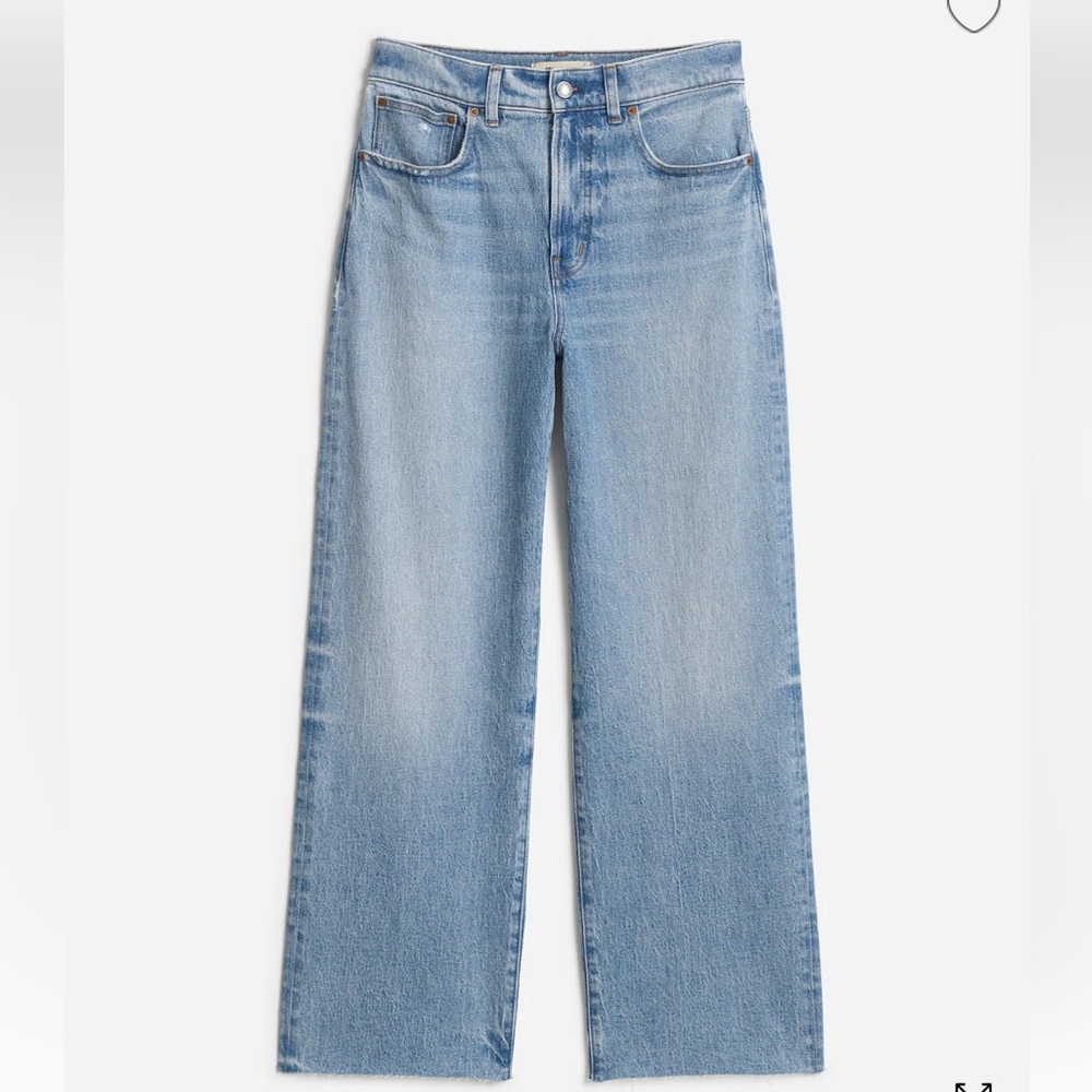 NWT Madewell - The Petite Perfect Vintage Wide-Leg Crop Jean